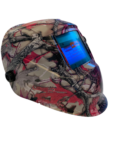 Hydro getaucht kundenspezifischer Schweißhelm AUTO DARK WHAM10 Serie Fox Dame tarnfarben Satin - Bild 2 von 4