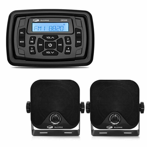Sistema de Sonido Estéreo Marino Receptor Impermeable IP66 FM AM Radio para ATV UTV - Imagen 14 de 18