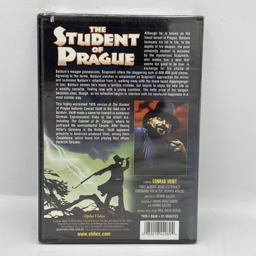 Student of Prague Silent Classic, DVD Conrad Veidt New Sealed 1926 - Picture 2 of 3