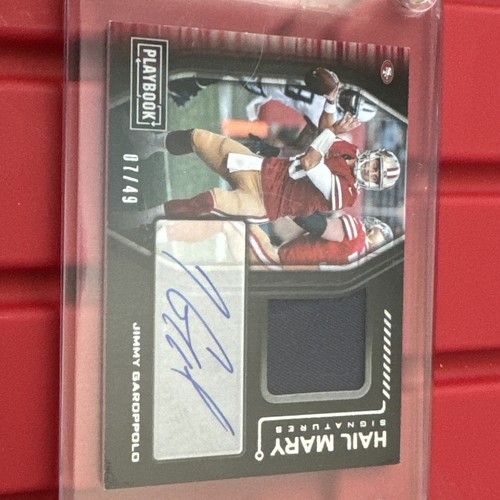2018 Panini Playbook Hail Mary Signatures Jimmy Garoppolo - Bild 2 von 3