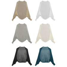 Womens Shrug Travel Shawl Breathable Knit Cape Fashionable Costume Accessory