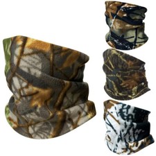 Camo Neck Warmer Gaiter Winter Polar Fleece Ski Face Mask Cover for Cold Weather