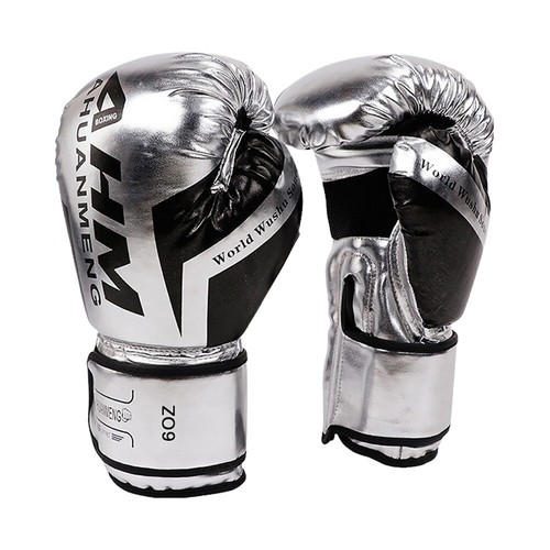 Professional Boxing Gloves PU Leather Sponge Kick Boxing Gloves for Kids Adults - Picture 9 of 30