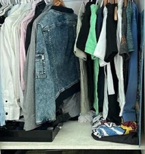 21 pcs boy lot mixed clothes shirts short PJs 9-12 years Under Armour H&M Nike