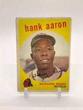 Hank Aaron 1959 Topps #380 Milwaukee Braves VG