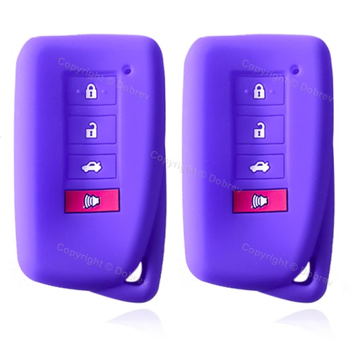 Funda protectora de silicona con llavero de entrada soporte para automóvil Lexus IS GS RX ES llave de radiocontrol - Imagen 8 de 15