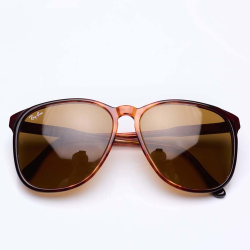 Vintage B&L RAY BAN Traditionals Style D Tortoise Sunglasses Amber Lens 55mm NOS - Picture 3 of 11