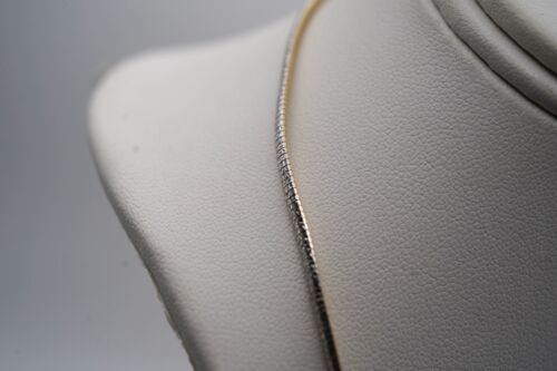 2-Tone 10K White & Yellow Gold Necklace. 8.2 Grams. Size 16 - Picture 2 of 7