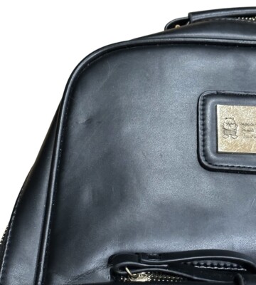 Beibaobao Faux Leather Backpack Black
