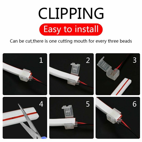 12V Neon LED Strip Flex Rope Light Waterproof Flexible Family Outdoor Lighting - Picture 15 of 26