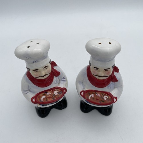 Certified International Jennifer Brinley Chef Dinner Is Served Cheese Shaker Set - Picture 3 of 6