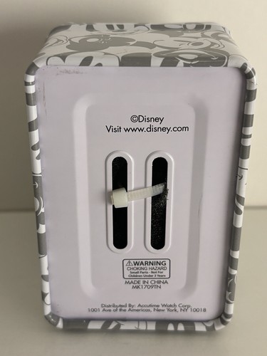 Disney The Original Mickey Mouse 1928 Wrist Watch Accutime in Metal Tin Box New! - Picture 5 of 5