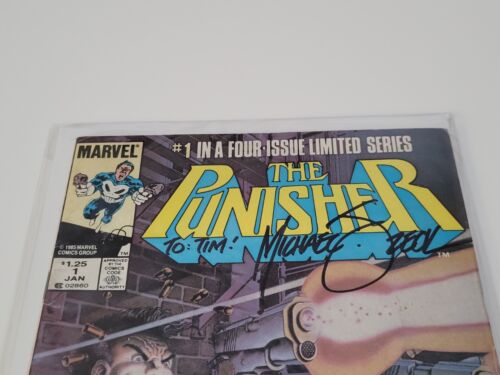 Punisher Limited Series #1 (1986) Newsstand 1st Solo Punisher Marvel SIGNED - Picture 2 of 15