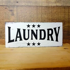 Rustic Handmade Wood Sign Farmhouse - LAUNDRY - Decor