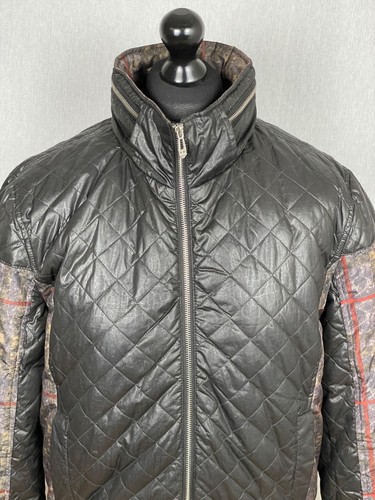 Jeep Duck Down Winter Bomber Jacket Men's Size M Quilted Jacket Black Camo - Picture 15 of 17