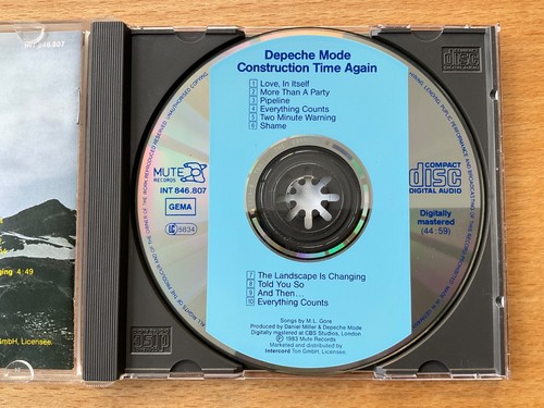 CD Depeche Mode - Construction Time Again Early Press Mute 1986, Made in Germany - Bild 5 von 6