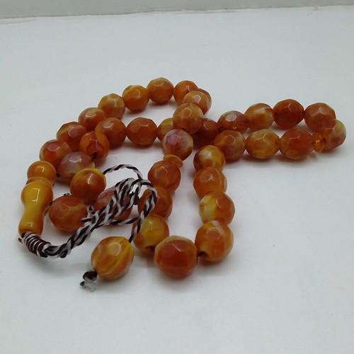 Handgefertigter islamischer Tasbih mit 33 Resin Perlen hochwertig und elegant - Bild 2 von 7