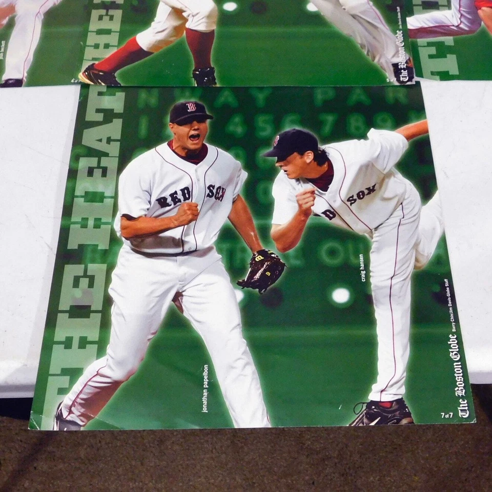 Lote de 7 Fotos Globo Boston Medias Rojas 10x10 Set Completo Ortiz Ramírez 2007 Foto 2 de 4