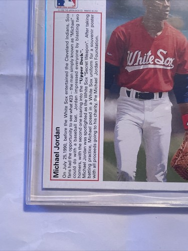 1991 UPPER DECK BASEBALL MICHAEL JORDAN ROOKIE #SP1 - Picture 7 of 10