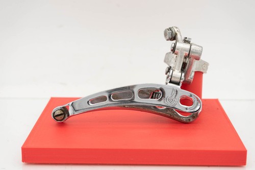 CAMPAGNOLO RECORD 1978 4 HOLES FRONT DERAILLEUR ROAD BIKE VINTAGE CLAMP ON 70S - Picture 2 of 7
