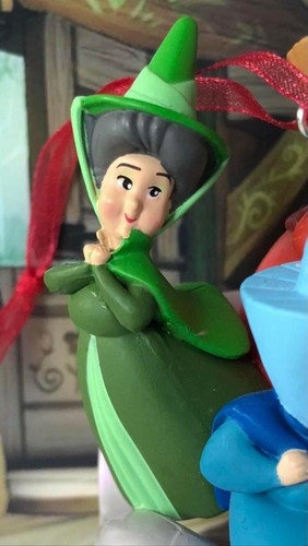 Disney Store Sleeping Beauty Flora Fauna & Merryweather Xmas Tree π Decoration - Picture 7 of 17