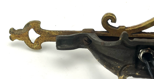 Set of 6 Antique Nickel & Brass Gothic Revival Wall Sconces Working Circa 1920? - Picture 11 of 15