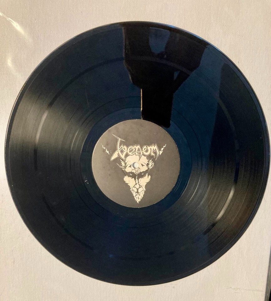 UK 1982 VENOM Black Metal LP Silver Labels Vinyl Neat eBay