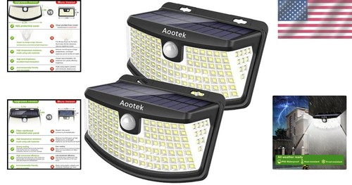 270° Motion Sensor Lights with 120 LEDs – IP65 Waterproof for Patio and Garden - Picture 2 of 8