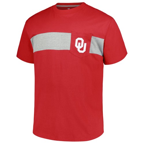 Men's Profile Crimson Oklahoma Sooners Big & Tall Color Stripe T-Shirt - Picture 2 of 3