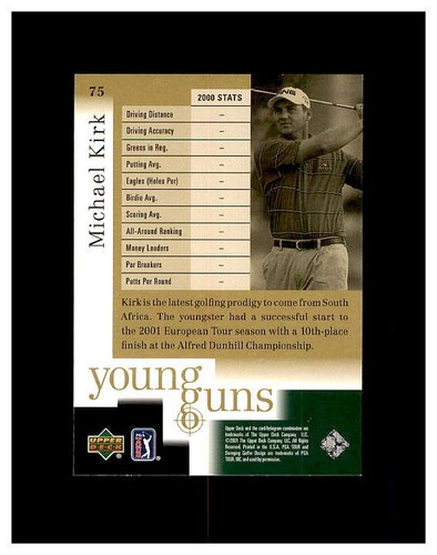 2001 UPPER DECK GOLF CARDS YOU PICK SEE SCANS OF EVERY CARD HUGE LOT HUNDREDS! - Picture 147 of 471