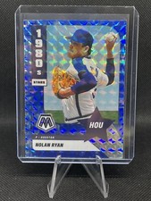2022 Panini Mosaic Blue Camo Prizm #290 Nolan Ryan 1980s Stars SP Houston Astros