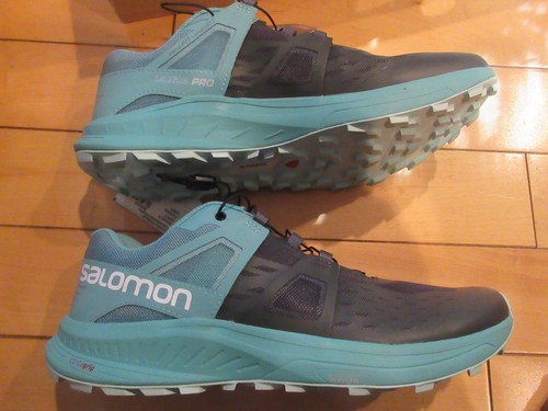 Women's New Salomon Ultra Pro Trail Running Shoes 9.5 Ebony Display Model - Picture 3 of 7