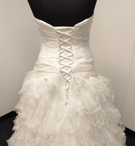 Angelina Faccenda by Mori Lee 1221 Organza Couture Wedding Gown Dress UK Size 12 - Picture 8 of 24