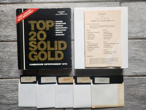 TOP 20 SOLID GOLD for the Commodore 64 C64/128, Complete & Fully Tested!  COSMI