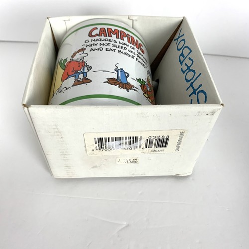 Shoebox Coffee Cup Mug Hallmark Camping Humor Funny Box Nature Outdoors - Picture 3 of 6