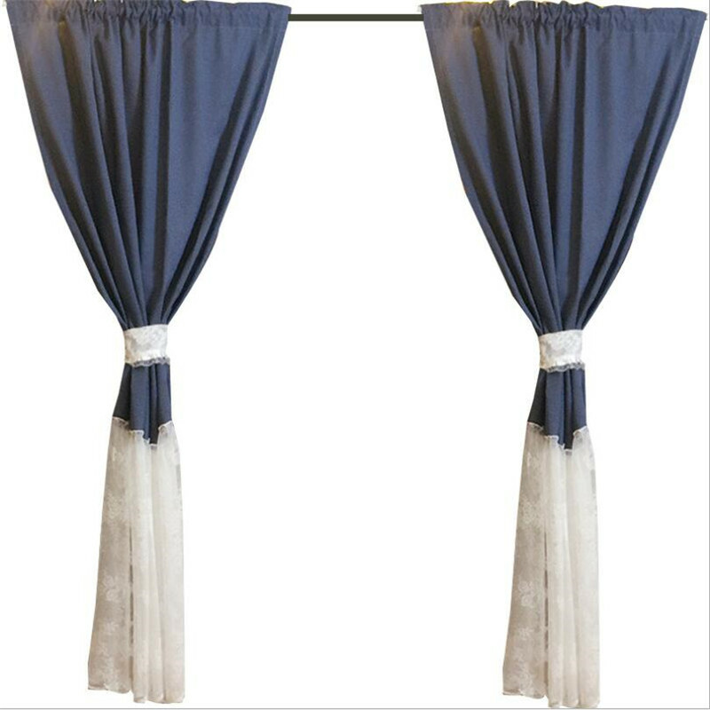 Vintage Home Blended Lace Splicing Curtains Door Window Drapes Valance Decor Ograniczona SPRZEDAŻ, klasyczna popularność