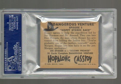 Hopalong Cassidy (1950) - Card # 5 PSA 7 - TOPPS - Picture 2 of 2