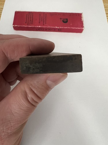 Honing Stone VINTAGE USSR Rare Abrasive Whetstone microcorundum sharpening stone - Picture 7 of 17