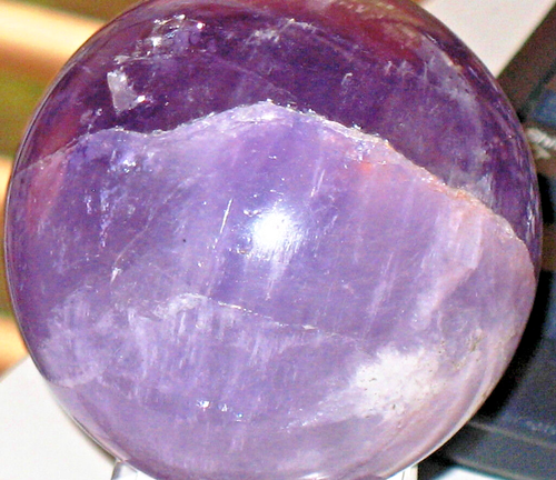 Amethyst crystal ball approximately 2.25 inch (65mm) sphere - Picture 2 of 14