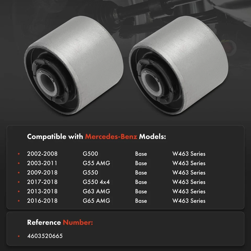 Buje de brazo trasero 2 piezas para Mercedes-Benz W463 G500 G55 AMG G550 G63 AMG Foto 2 de 4