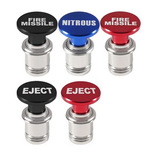 1x Fire Missile Eject Button Car Cigarette Lighter Anodized Aluminum Accessories - Foto 11 di 13