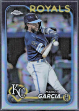 2024 Topps Chrome Refractor #246 Maikel Garcia - Kansas City Royals - MINT