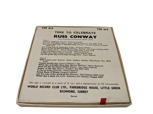 RUSS CONWAY TIME to CELEBRATE TT615 A - Boxed Reel to Reel Tape Original - Bild 6 von 6