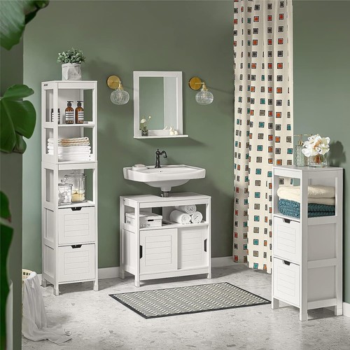 Vanity Unit Bathroom Furniture, White - Picture 4 of 9