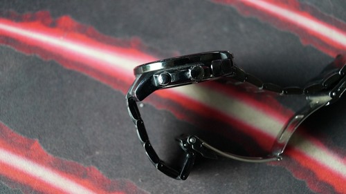 SEIKO Flight Master Chronograph Black Dial PVD Watch SNAB69P1 7T62-0HM0 Alarm #2 - Picture 9 of 14