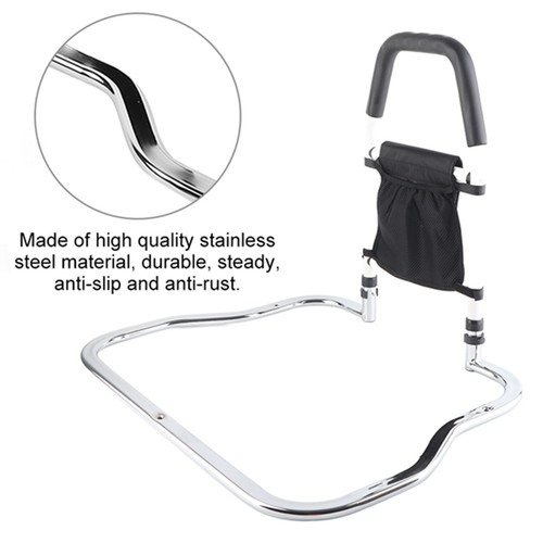 Stainless Steel Bed Rail with Storage – Safety Aid for Elderly & Pregnant - Picture 17 of 19