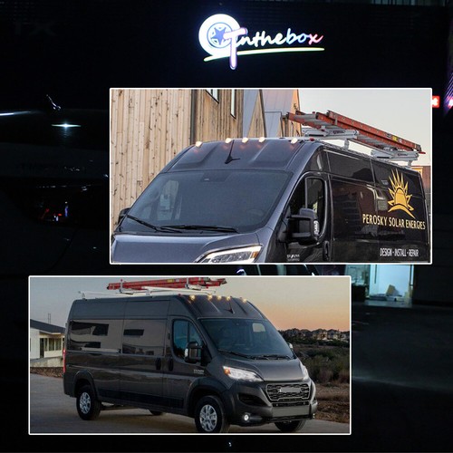 Luces de techo marcadoras LED ámbar para 14-23 Ram ProMaster 1500 2500 3500 5 un. - Imagen 11 de 11