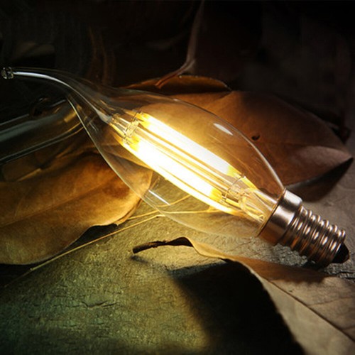 3pcs Vintage Candelabra LED Bulbs Flame Tip Bulb Candle Bulb - Picture 8 of 12