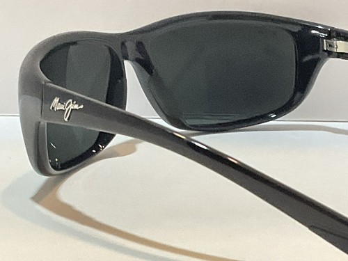 Maui Jim Spartan Reef MJ278 Black Frames Gray Polarized Sunglasses Pre Owned SR1 - Picture 15 of 22