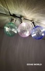 Solar Powered Hanging Bauble Lights Panama Garden Baubles LEDs Pack of 3 Light